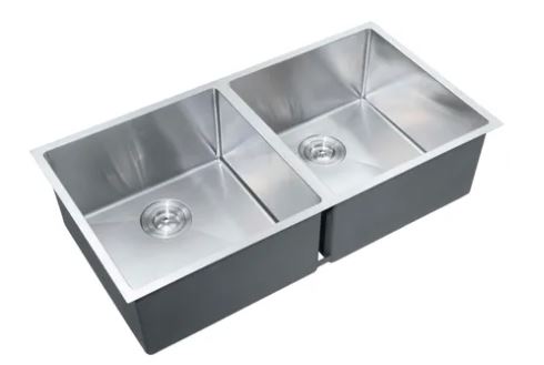 INSPIRE M-CBS-820-88 ARTE DOUBLE BOWL KITCHEN / LAUNDRY SINK STAINLESS STEEL