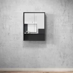 INSPIRE MASV600N MARLO WALL HUNG SHAVING CABINET 600 MATTE BLACK