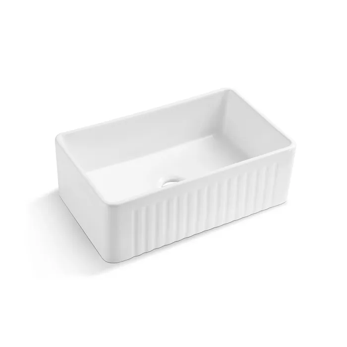 INSPIRE MC76455 BOSTON BUTLER KITCHEN/LAUNDRY SINK 765X455 WHITE