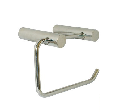 LAWSON SERIES SINGLE TOILET ROLL HOLDER - ROUND MOUNTING POLISHED STAINLESS STEEL METLAM ML6000PSS