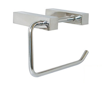 PATERSON SERIES SINGLE TOILET ROLL HOLDER - SQUARE MOUNTING POLISHED STAINLESS STEEL METLAM ML6048PSS