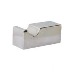 PATERSON SERIES ROBE HOOK - SQUARE MOUNTING POLISHED STAINLESS STEEL METLAM ML6086PSS