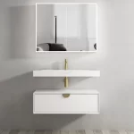 INSPIRE ML900W MOONLIGHT WALL HUNG VANITY 900 CABINET ONLY MATTE WHITE