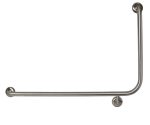 ACCESSIBLE LEFT HAND 90° GRAB RAIL, CONCEALED FIX SATIN STAINLESS STEEL METLAM MLR103_X