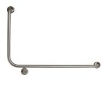 ACCESSIBLE RIGHT HAND 90° GRAB RAIL, CONCEALED FIX SATIN STAINLESS STEEL METLAM MLR104_X