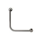 AMBULANT 450MM * 450MM LEFT HAND OR RIGHT HAND 90° GRAB RAIL, CONCEALED FIX SATIN STAINLESS STEEL METLAM MLR112