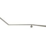 ACCESSIBLE WRAP AROUND RIGHT HAND 30° GRAB RAIL, MODULAR, CONCEALED FIX SATIN STAINLESS STEEL METLAM MLR114MOD