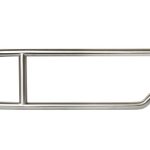 CLICK-LOCK DROP DOWN GRAB RAIL SATIN STAINLESS STEEL METLAM MLR55