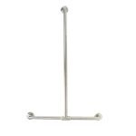 UNIVERSAL SLIDING SHOWER BAR/RAIL SATIN STAINLESS STEEL METLAM MLR1078