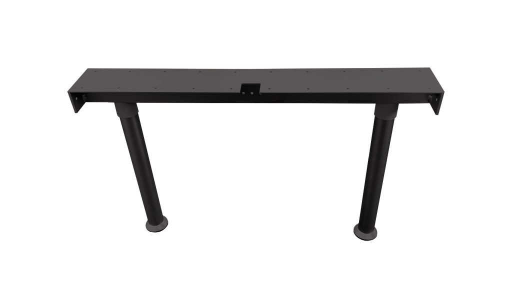 ADJUSTABLE ISLAND BENCH SEAT BRACKET DESIGNER BLACK ANODISED ALUMINIUM METLAM ML_BSBISLAND_BLK