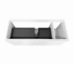 INSPIRE NS1200W NOOSA WAVE BOARD WALL HUNG VANITY 1200 CABINET ONLY MATTE WHITE