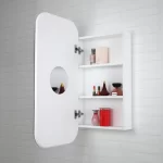 INSPIRE SSQ9045 NEWPORT WALL HUNG SHAVING CABINET 900 MATTE WHITE