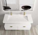 INSPIRE SSTML1200 MOONLIGHT SINGLE/DOUBLE WALL HUNG BASIN 1200 WHITE