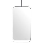 RECTANGULAR FRAMED MIRROR ALLEGRA MIRROR MATTE BLACK/WHITE SMAL50100BK ADP