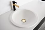TOPTUNI400 ADP UNITY ROUND INSET BASIN GLOSS/MATTE WHITE