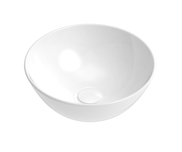 ADP TOPCPLU PLUTO ROUND ABOVE COUNTER BASIN GLOSS/MATTE WHITE