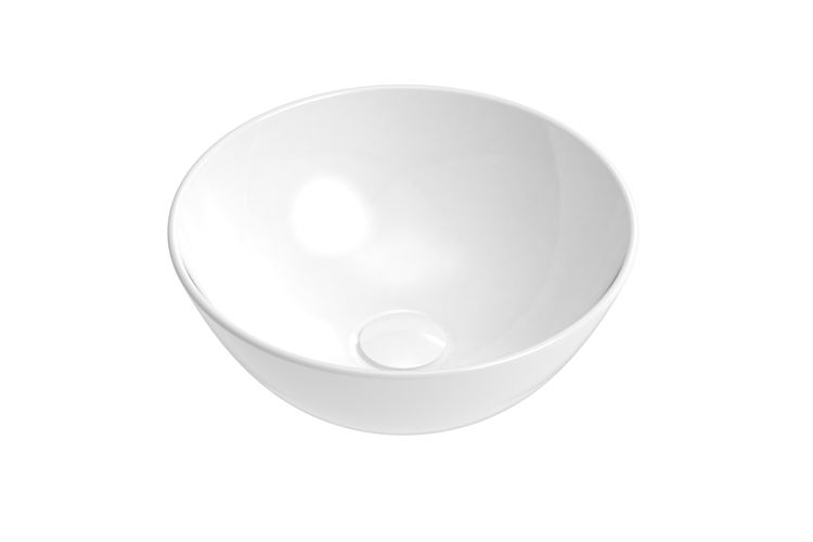 ADP TOPCPLU PLUTO ROUND ABOVE COUNTER BASIN GLOSS/MATTE WHITE