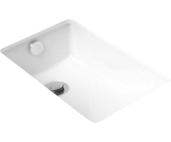 RECTANGULAR UNDER-COUNTER BASIN BO GLOSS WHITE BT015 ADP