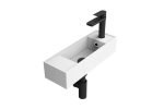 RECTANGULAR WALL-HUNG BASIN EON GLOSS/MATTE WHITE TOPSEON45W ADP