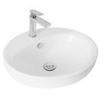 ROUND SEMI INSET BASIN EYE GLOSS WHITE BT318 ADP