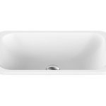 RECTANGULAR INSET BASIN GLORY GLOSS/MATTE WHITE TOPTGLO5536 ADP