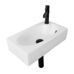 RECTANGULAR WALL HUNG BASIN HUMPHREY GLOSS WHITE TOPCHUMWH ADP