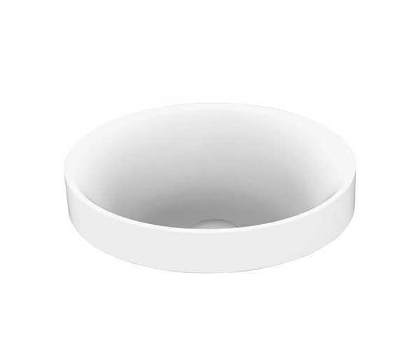 ROUND SEMI INSET BASIN JOY GLOSS/MATTE WHITE TOPSJOY2819W ADP