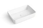 RECTANGULAR SEMI-RECESSED BASIN LINO GLOSS WHITE TOPCLIN5938GW ADP