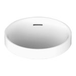ROUND SEMI INSET BASIN LUKA GLOSS/MATTE WHITE TOPSLUK320W ADP