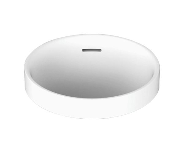 ROUND SEMI INSET BASIN LUKA GLOSS/MATTE WHITE TOPSLUK320W ADP