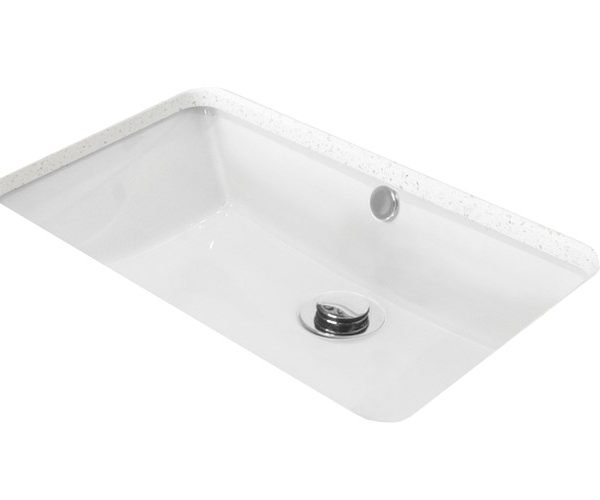 RECTANGULAR UNDER-COUNTER BASIN NESA GLOSS WHITE TOPCNES5234 ADP