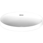 ROUND SEMI INSET BASIN OZERA GLOSS/MATTE WHITE TOPSOZE5037W ADP