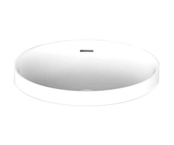 ROUND SEMI INSET BASIN OZERA GLOSS/MATTE WHITE TOPSOZE5037W ADP