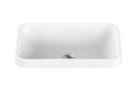 RECTANGULAR SEMI INSET BASIN PRIDE GLOSS/MATTE WHITE TOPTPRI5537 ADP