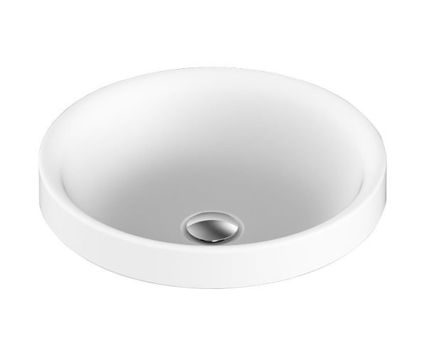 ADP TOPTRES400 RESPECT ROUND SEMI INSET BASIN GLOSS / MATTE WHITE