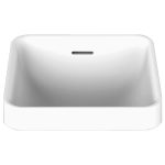 SQUARE SEMI INSET BASIN SAVA GLOSS/MATTE WHITE TOPSSAV3232W ADP