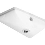 RECTANGULAR UNDER-COUNTER BASIN SCOOP GLOSS WHITE BT431 ADP
