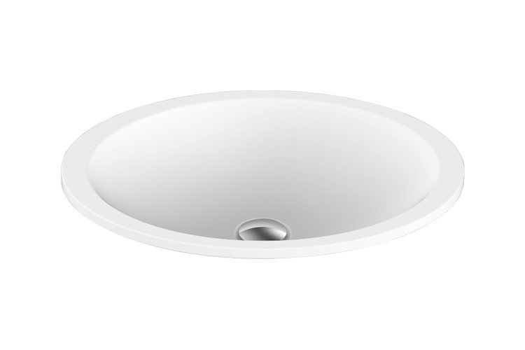 OVAL INSET BASIN SINCERITY GLOSS/MATTE WHITE TOPTSIN5037 ADP