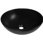 ROUND ABOVE COUNTER BASIN SOLAR MATTE BLACK TOPCSOLBK ADP