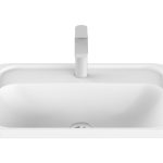 RECTANGULAR INSET BASIN STRENGTH GLOSS/MATTE WHITE TOPTSTR5543 ADP