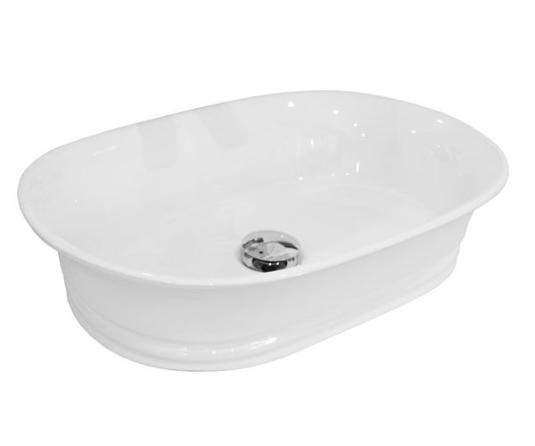 OVAL ABOVE COUNTER BASIN TITAN GLOSS HWITE TOPCTITWH ADP