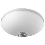 OVAL UNDER-COUNTER BASIN UNITY GLOSS/MATTE WHITE TOPTUNI400 ADP