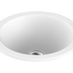 ROUND INSET BASIN UNITY GLOSS/MATTE WHITE TOPTUNI400 ADP
