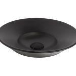 ROUND SEMI INSET BASIN VENUS MATTE BLACK TOPCVENBK ADP