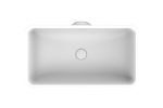 RECTANGULAR SEMI INSET BASIN ZEYA GLOSS/MATTE WHITE TOPSZEY5832W ADP