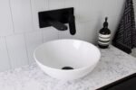 ADP TOPCPLU PLUTO ROUND ABOVE COUNTER BASIN GLOSS/MATTE WHITE