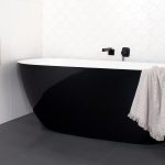 FREE STANDING BATHTUB DAYDREAM 1700 DAYDBATH1700B GLOSS BLACK & WHITE ADP