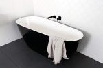 FREE STANDING BATHTUB DAYDREAM 1700 DAYDBATH1700B GLOSS BLACK & WHITE ADP