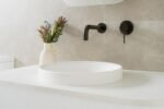 ADP TOPTRES400 RESPECT ROUND SEMI INSET BASIN GLOSS/MATTE WHITE
