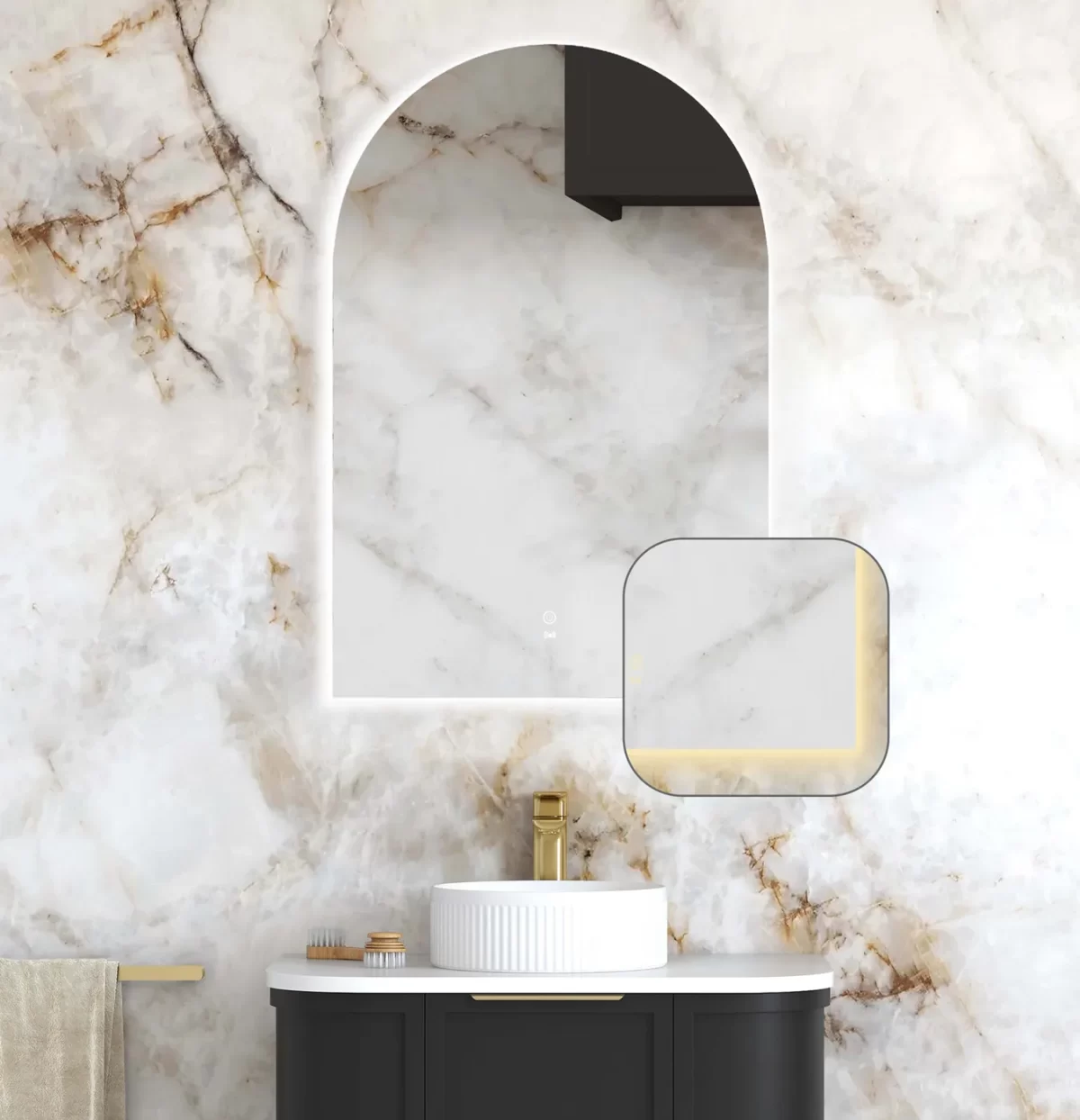 OTTI LED-AR9060N LED MIRROR ARCHIE 900X600 FRAMELESS MIRROR